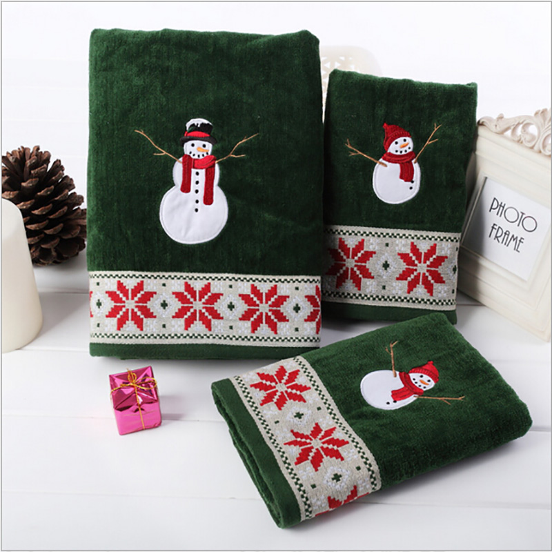 green 3 pcs/set 100% cotton velvet christmas towel cartoon snowman embroidered bath hand towels thick absorbent festival supply
green 3 pcs/set 100% cotton velvet christmas towel cartoon snowman embroidered bath hand towels thick absorbent festival supply