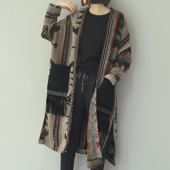 New 2016 Fall Winter Fashion Aztec Print Extra Loose Long Cardigan Sweater Woman European Brand Side Slit Oversize Knitwears, As pic
New 2016 Fall Winter Fashion Aztec Print Extra Loose Long Cardigan Sweater Woman European Brand Side Slit Oversize Knitwears, As pic