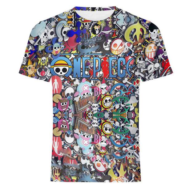 One Piece New Summer Harajuku adventure 3D Printed Cool teenager Luffy 3d T-Shirt Men Short tops Asian plus-size 5XL