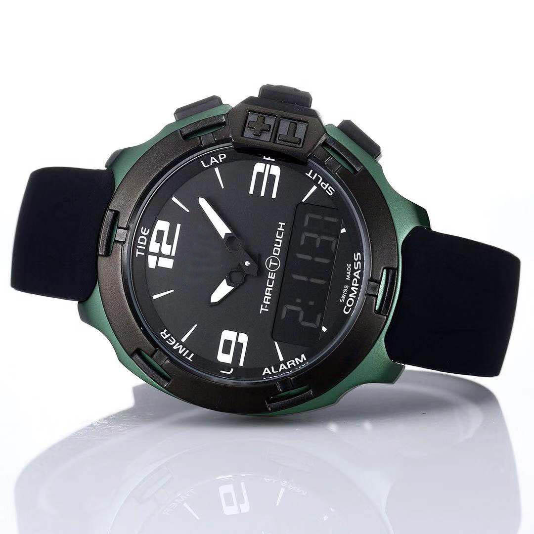 Wholesale T Race Touch T081 Screen Altimeter Compass Chrono Quartz Black Rubber Strap Deployment Clasp Green Men Watch Wristwatches Watches
Wholesale T Race Touch T081 Screen Altimeter Compass Chrono Quartz Black Rubber Strap Deployment Clasp Green Men Watch Wristwatches Watches