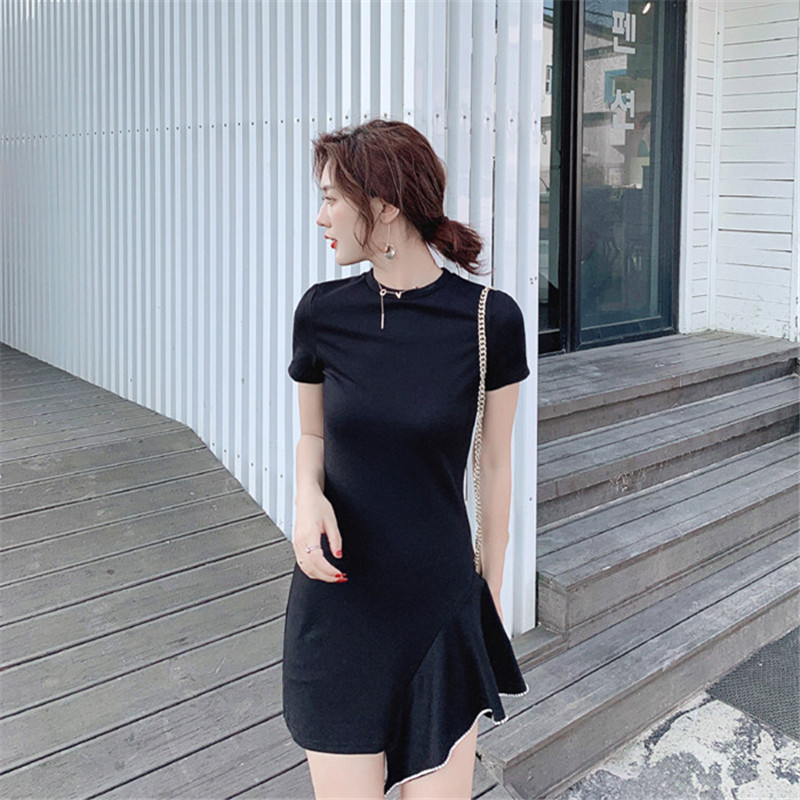 Real shot 2020 new fashion summer retro rhinestone irregular black short-sleeved dress female casual vacation short dress
Real shot 2020 new fashion summer retro rhinestone irregular black short-sleeved dress female casual vacation short dress
