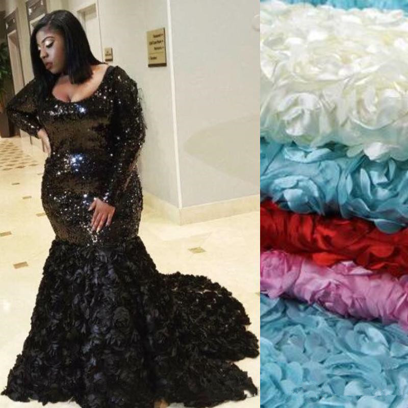 Glitter Black Mermaid Prom Dresses Long Sleeves Plus Size Special Occasion Dress Sparkly Sequins 3D Floral Appliques Evening Party Gowns, Brown
Glitter Black Mermaid Prom Dresses Long Sleeves Plus Size Special Occasion Dress Sparkly Sequins 3D Floral Appliques Evening Party Gowns, Brown