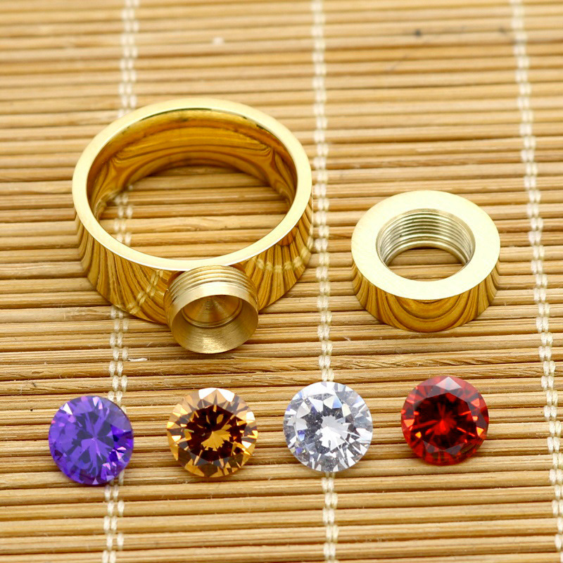 Womens Fashion Ring Four-Color Zircon Swap Titanium Steel Ring 18K Vacuum Gold-Plated Stainless Steel Ring for woman
Womens Fashion Ring Four-Color Zircon Swap Titanium Steel Ring 18K Vacuum Gold-Plated Stainless Steel Ring for woman