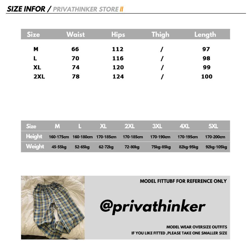 Harajuku Men's Plaid Pants 2020 Korean Men Casual Straight Pants Women Wear Fashion Straight