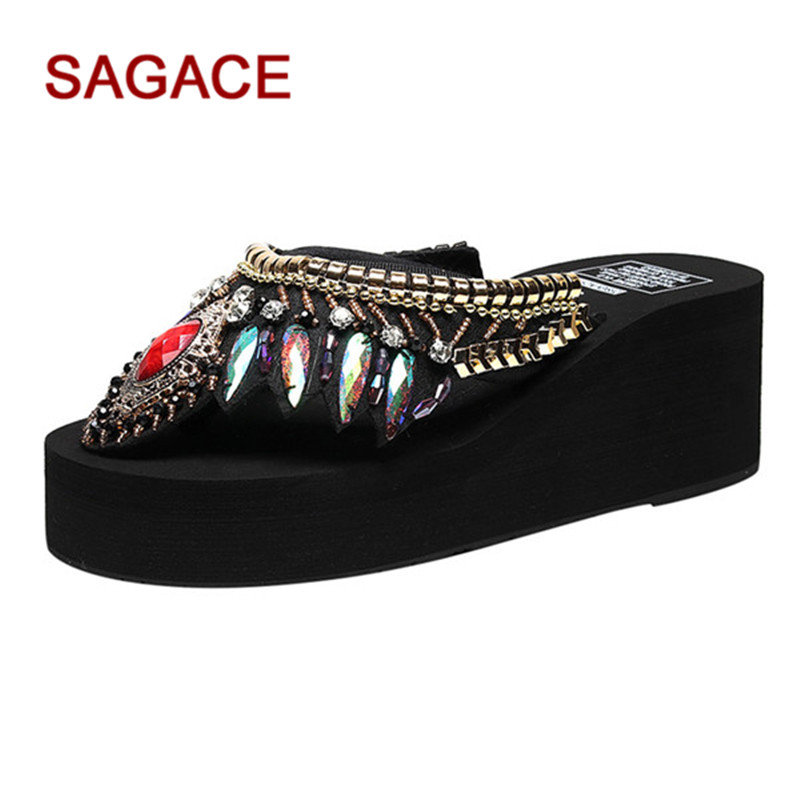 SAGACE Women Slippers Summer Women's Fashion Rhinestone Clip Toe Flats Open Beach Shoes Zapatos De Mujer, As pic
SAGACE Women Slippers Summer Women's Fashion Rhinestone Clip Toe Flats Open Beach Shoes Zapatos De Mujer, As pic