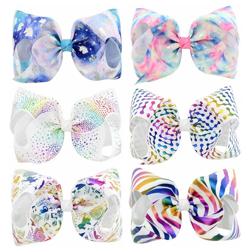 BNWIGE 6pcs/set Stylish 8-inch Color Printed Large Bow Clip Suitable For Children's Girls Birthday Gift Hair Accessories
BNWIGE 6pcs/set Stylish 8-inch Color Printed Large Bow Clip Suitable For Children's Girls Birthday Gift Hair Accessories