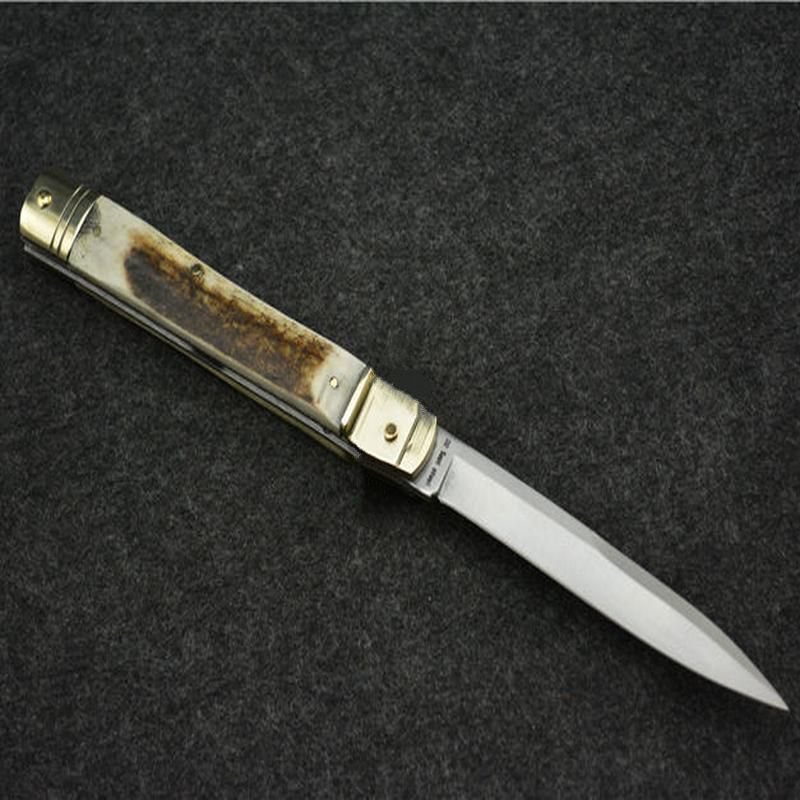 OEM 9.65 inch Bill DeShivs leverletto classic brass + anlter handle artwork collection ITA Knife auto knife camping xmas gift knives for man
OEM 9.65 inch Bill DeShivs leverletto classic brass + anlter handle artwork collection ITA Knife auto knife camping xmas gift knives for man