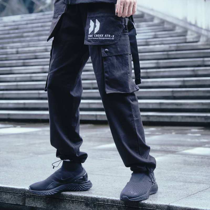 Cargo lightweight pants CROXX jogger pants drawstring sport techwearstyle, Black
Cargo lightweight pants CROXX jogger pants drawstring sport techwearstyle, Black
