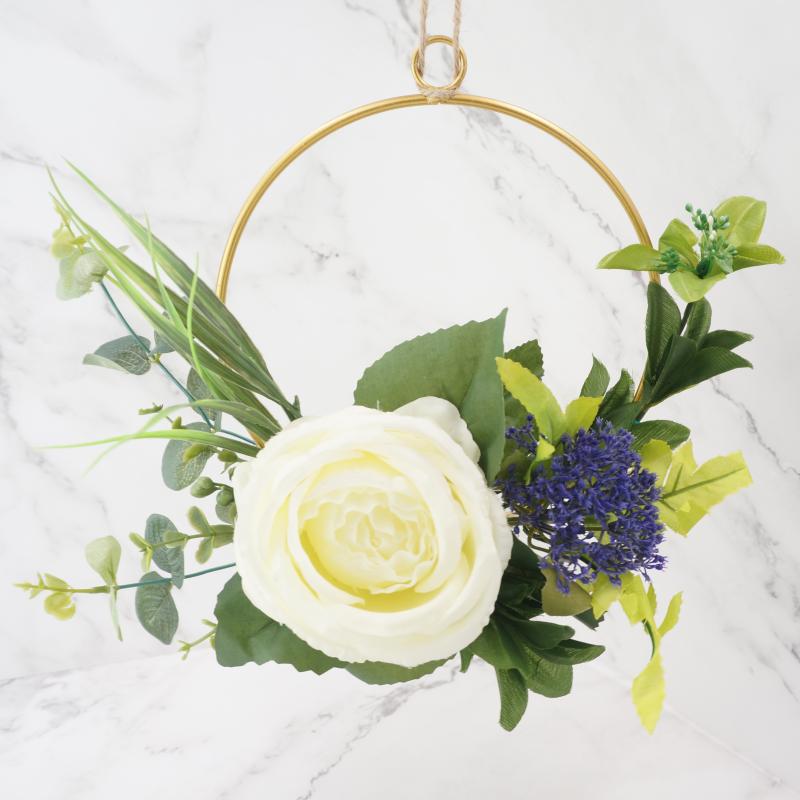 Wreath White Rose with Eucalyptus Iron Garlands Door Decoration Wedding Farmhouse Decor Christmas Decorations for Home, Round
Wreath White Rose with Eucalyptus Iron Garlands Door Decoration Wedding Farmhouse Decor Christmas Decorations for Home, Round