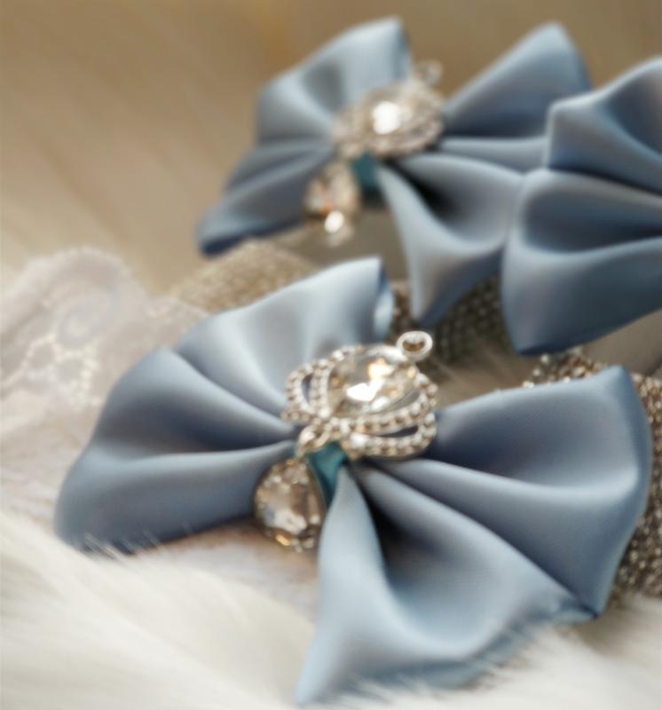 Baby Blue Absolutely Stunning Crown Jewery Diamond Shoes Perfect for All Special Occasion Pregnant Keepsakes Gifts