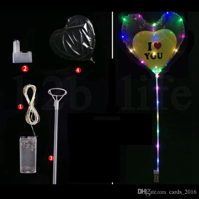 Heart Bobo Balloon With 3M Led Strip Wire Luminous Led Balloons wedding birthday party Decoration Toy Colored Lighting, Multicolor
Heart Bobo Balloon With 3M Led Strip Wire Luminous Led Balloons wedding birthday party Decoration Toy Colored Lighting, Multicolor
