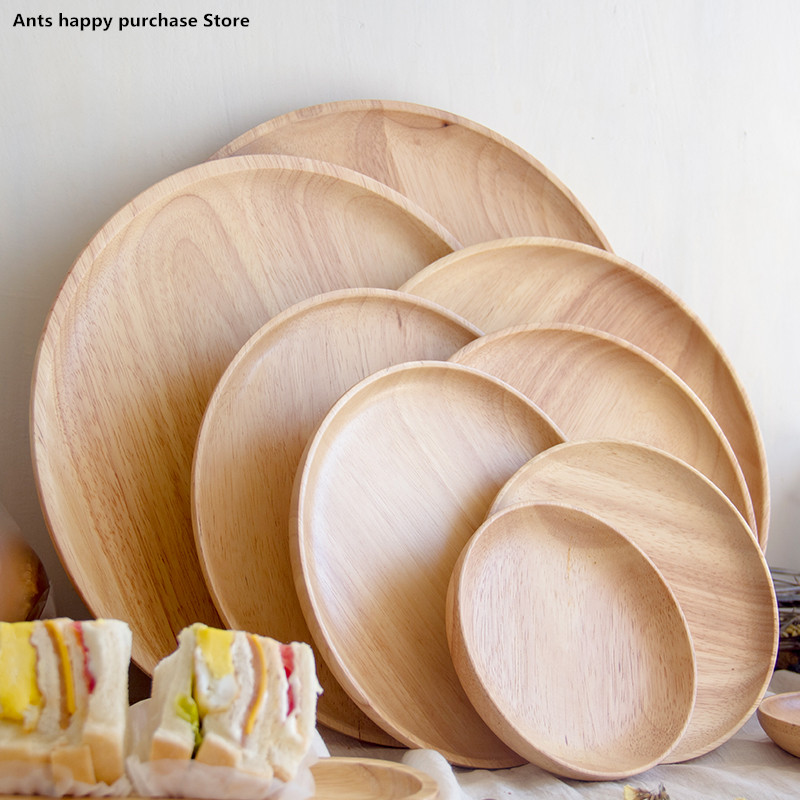 Rubber wood Round Japanese style dinner plate beef steak fruit Snacks tray tray Restaurant storage plate Solid wood plates
Rubber wood Round Japanese style dinner plate beef steak fruit Snacks tray tray Restaurant storage plate Solid wood plates