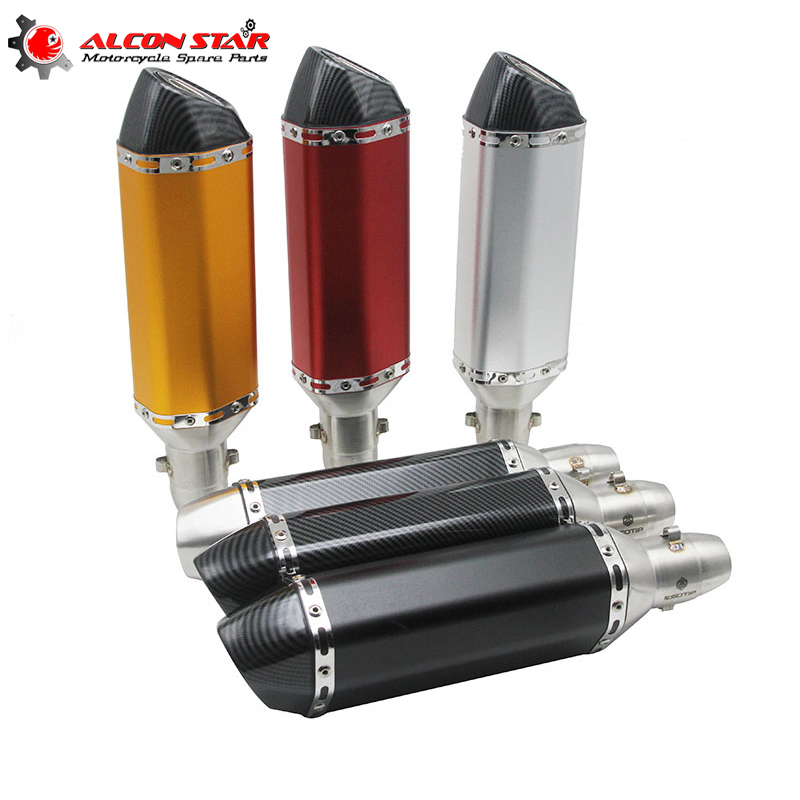 ALconstar- Motorcycle Exhaust Muffler Racing Universal Exhaust Modify Akrapovic FZ6 CBR250 CB600 MT07 ATV Dirt Pit Bike
ALconstar- Motorcycle Exhaust Muffler Racing Universal Exhaust Modify Akrapovic FZ6 CBR250 CB600 MT07 ATV Dirt Pit Bike