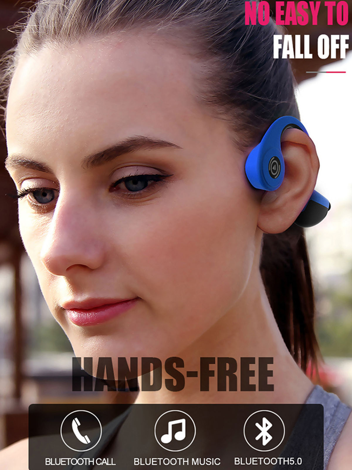 Z8 Bluetooth Earphone 5.0 S.Wear Wireless Headphones 48 Hours Player Bone Conduction Earphone Outdoor Sport Headset with Mic With Box