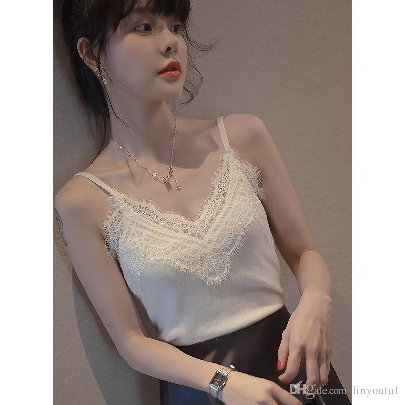 2020 Fashion Womens Blouse V-Neck Vest Sleeveless Lace knitting Shirt Blouse Casual Off Shoulder Tops New Hot Fashion, White
2020 Fashion Womens Blouse V-Neck Vest Sleeveless Lace knitting Shirt Blouse Casual Off Shoulder Tops New Hot Fashion, White