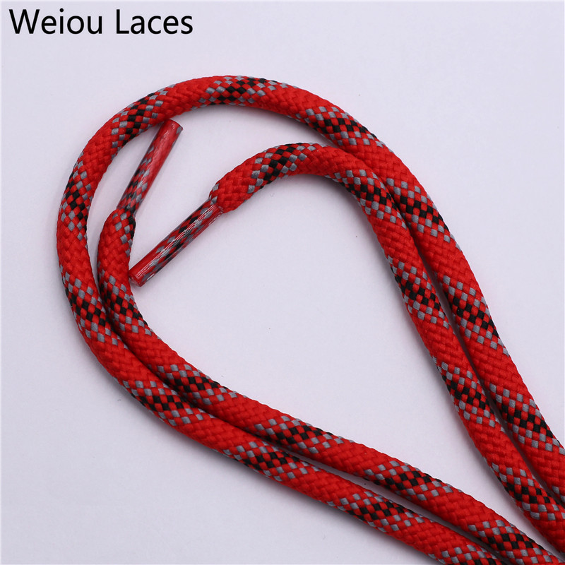 Weiou 6mm New Shoelaces Round Drawstring Waist Sweater Hat Rope Polyester Fashion Grey Red Black Shoe Laces Sneaker Shoestring