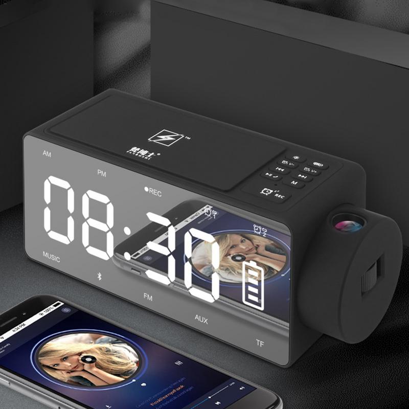 Wireless Charging Alarm Clock Bluetooth Speaker Digital Alarm Clock USB Charger For Bedroom With FM Radio/USB Charging Port
Wireless Charging Alarm Clock Bluetooth Speaker Digital Alarm Clock USB Charger For Bedroom With FM Radio/USB Charging Port
