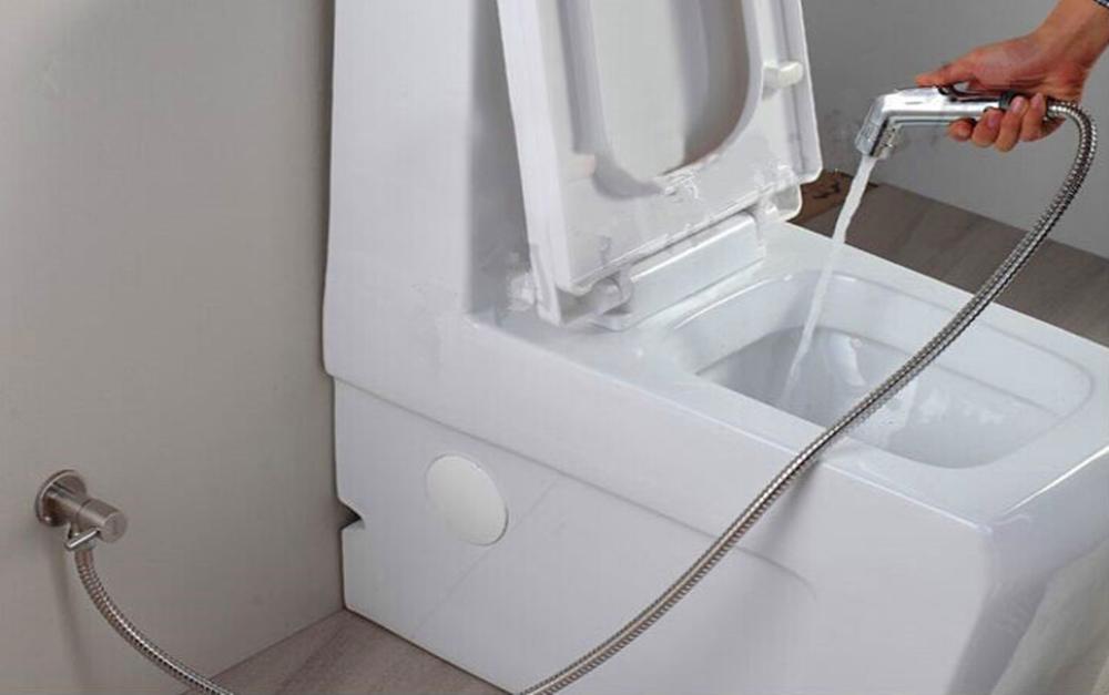 Double Mode Sprayer ABS hand held toilet bidet shattaf spray factory sale toilet shower free shipping