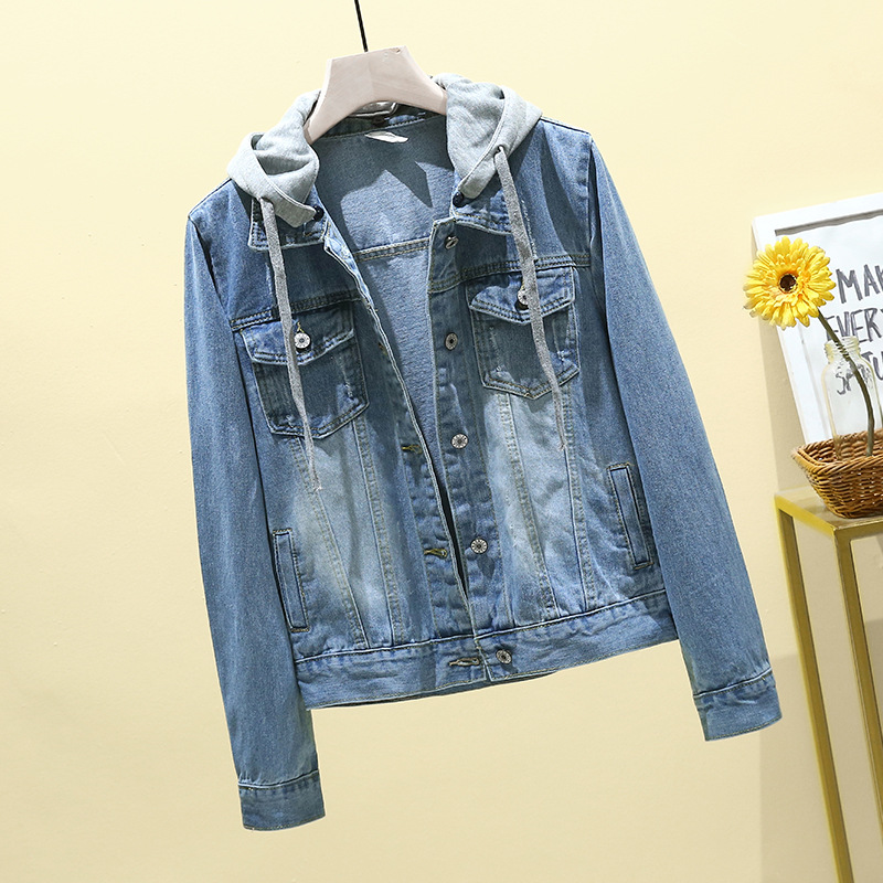 QNPQYX New Vintage Denim Jacket Women Autumn Coat Ripped Hooded Outerwear Coats Windbreaker Basic Boyfriend Female Jeans Jackets, Sky blue
QNPQYX New Vintage Denim Jacket Women Autumn Coat Ripped Hooded Outerwear Coats Windbreaker Basic Boyfriend Female Jeans Jackets, Sky blue