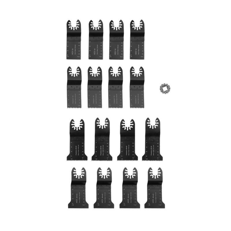 17pcs Saw Blade Oscillating Rotary Multitool Wood Cutting Grinding Sanding Trimming Molding Polishing Set
17pcs Saw Blade Oscillating Rotary Multitool Wood Cutting Grinding Sanding Trimming Molding Polishing Set