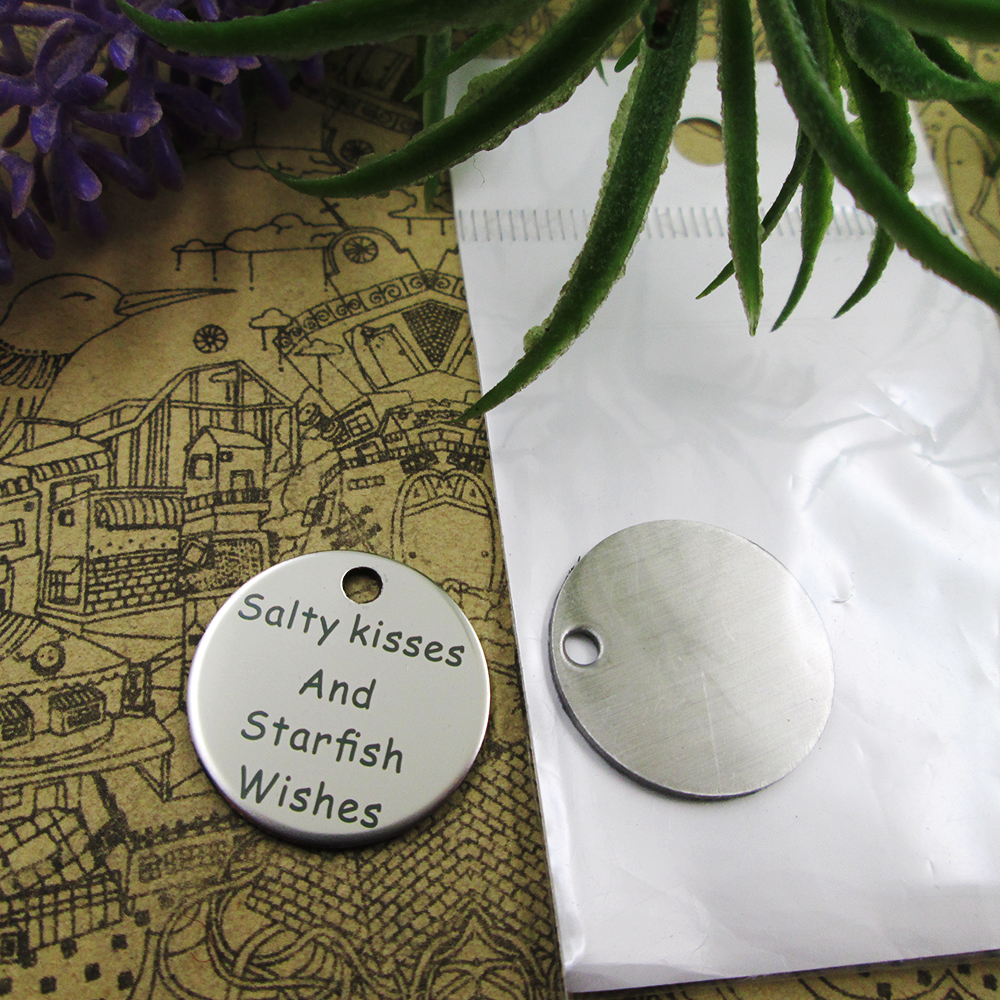 40pcs--"Salty kisses And Starfish Wishes"stainless steel charms more style for choosing DIY Charms pendants for necklace 
40pcs--"Salty kisses And Starfish Wishes"stainless steel charms more style for choosing DIY Charms pendants for necklace