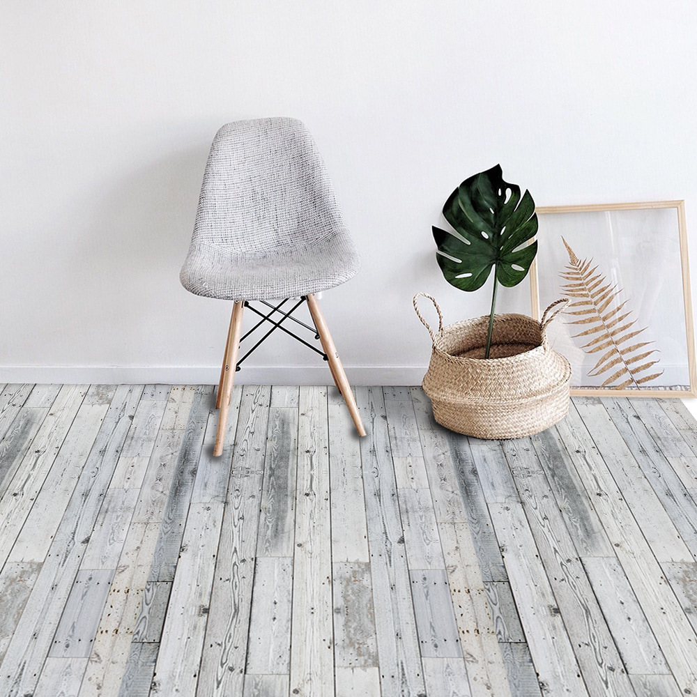 Household PVC Wall Stickers Self-adhesive Floor Tear Off Paste Floor Stickers Waterproof Wear-resistant Moisture Home Decor