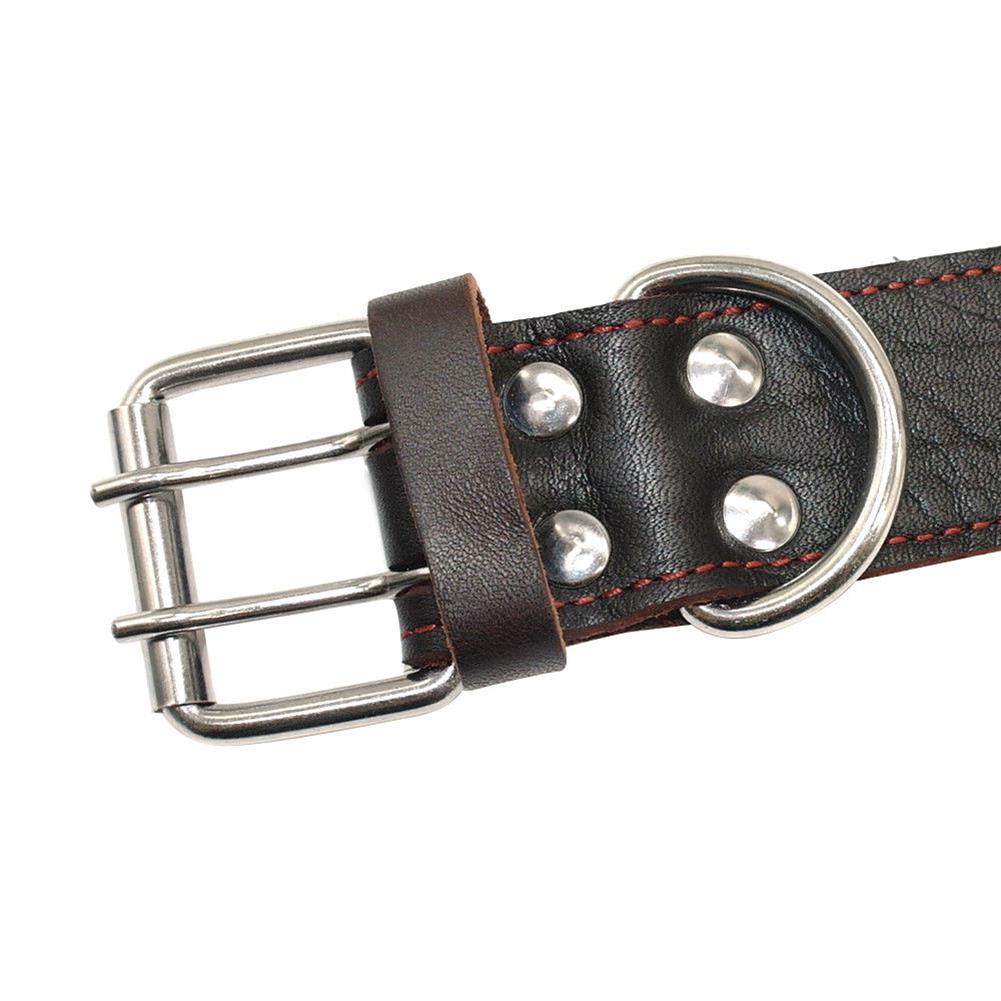 TPFOCUS Stretchable Leather Pet Dog Collar Adjustable Neck Collar Supplies Pet Accessory
