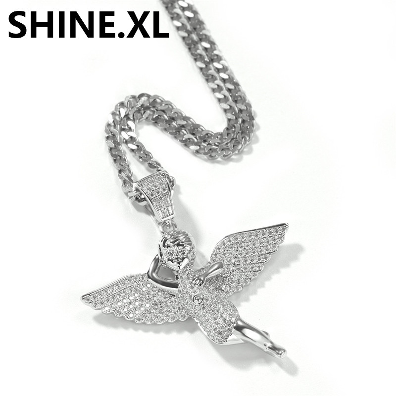 Luxury Designer Jewelry 18K Gold Angel Wing Pendant Necklace with Stainless Steel Rope Chain for Men
Luxury Designer Jewelry 18K Gold Angel Wing Pendant Necklace with Stainless Steel Rope Chain for Men