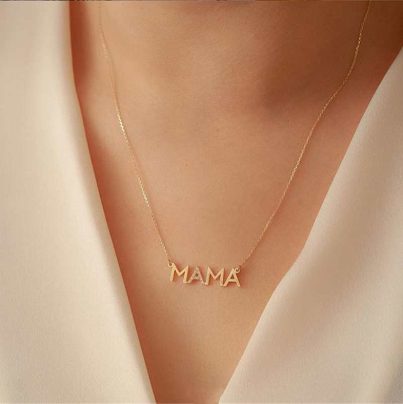 Dvacaman New Letter MAMA Necklace for Mother Gift Love Gold Chain Statement Necklace Boho Unique Hollow Design Jewelry Wholesale, Black
Dvacaman New Letter MAMA Necklace for Mother Gift Love Gold Chain Statement Necklace Boho Unique Hollow Design Jewelry Wholesale, Black