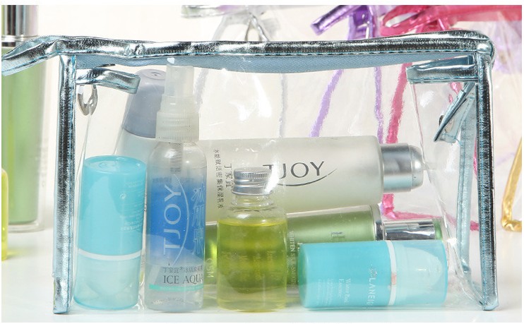 Transparent Cosmetic Bags PVC Zipper Clear Waterproof Makeup Bag Women Travel Toiletry Storage Organizer Case - view 6