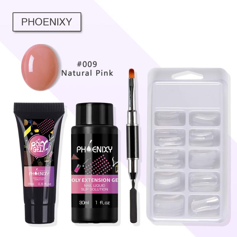 Nail Art Kits Set Kit 48w UV LED Lamp 15ml Crystal Jelly Gel Tools For Manicure Extension