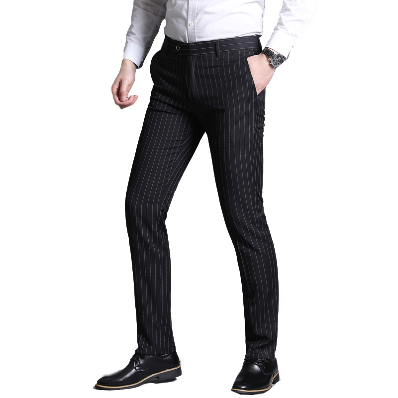 2020 Mens Spring Suit Pants Men Business Casual Long Pants Male Straight Formal Trousers Stripe Classic Suit Pant Men -38, Black
2020 Mens Spring Suit Pants Men Business Casual Long Pants Male Straight Formal Trousers Stripe Classic Suit Pant Men -38, Black