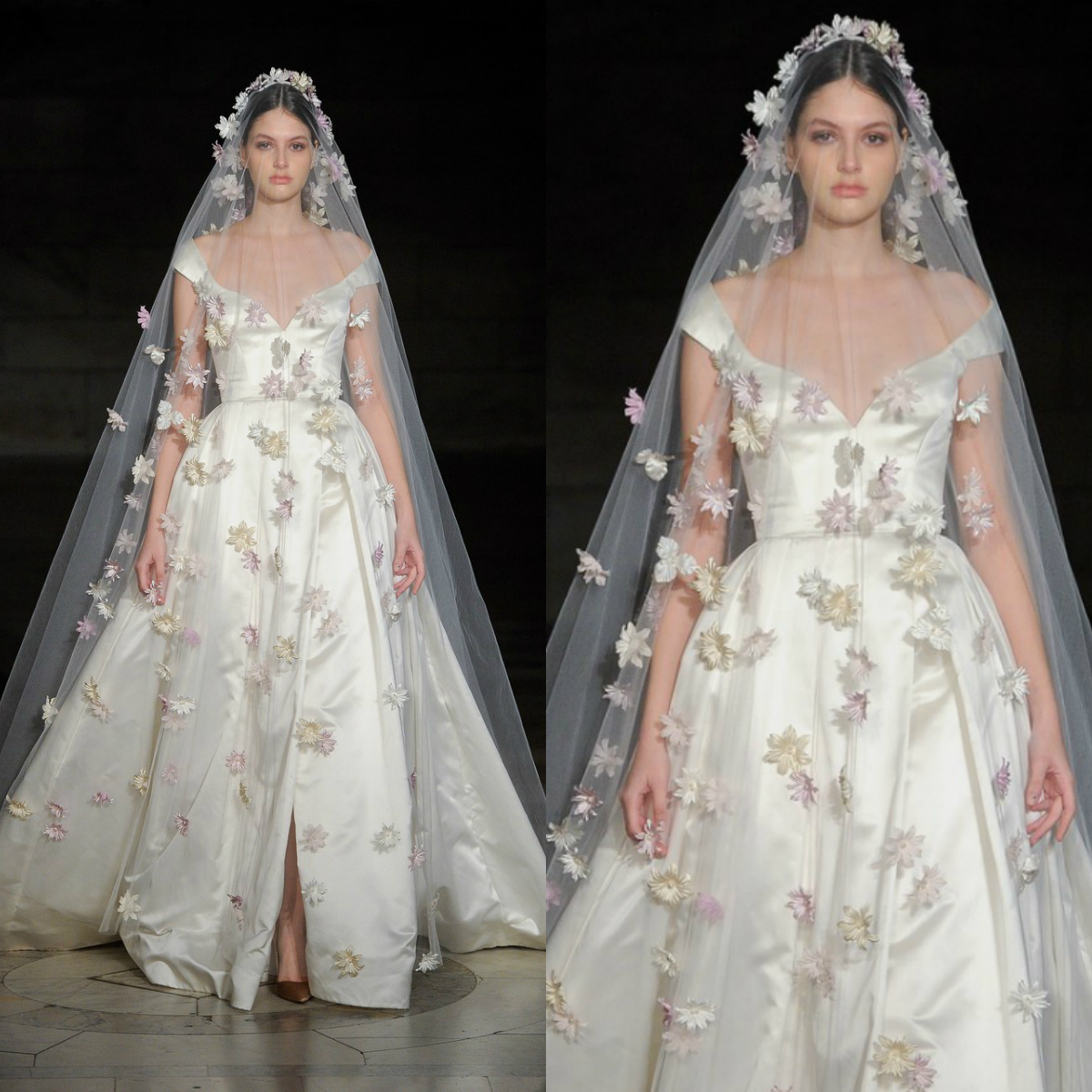 reem acra wedding dresses off shoulder satin side split plus size fairy bridal gowns caften beach boho chic robe de marie