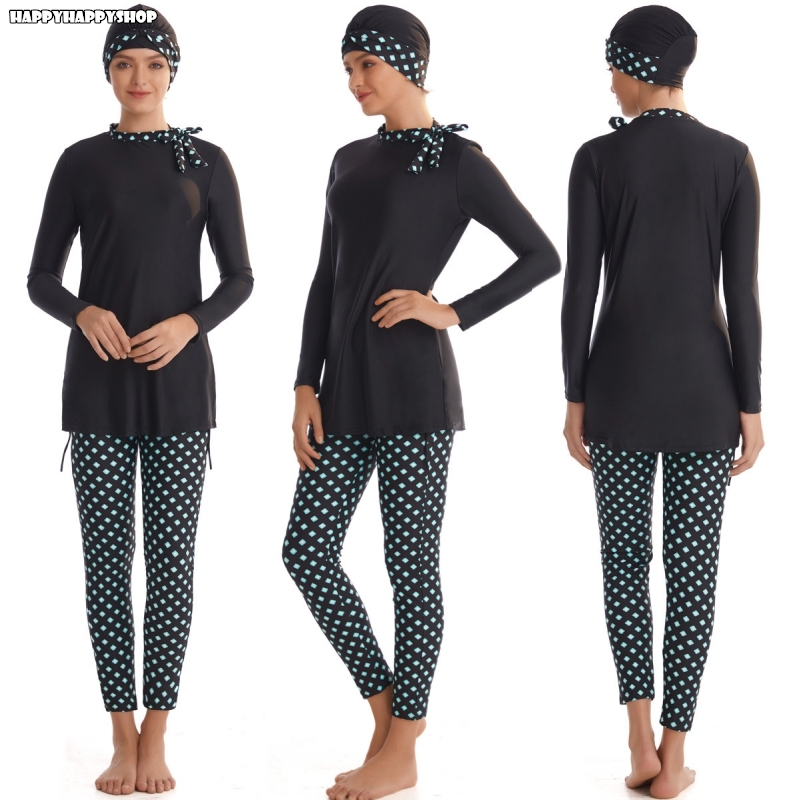 Plus Size Women Muslim Swimming Burkinis Sets Full Body Swimsuit Swimwear Islamic Arab Modest Beachwear Bathing Suit Black S-4XL
Plus Size Women Muslim Swimming Burkinis Sets Full Body Swimsuit Swimwear Islamic Arab Modest Beachwear Bathing Suit Black S-4XL