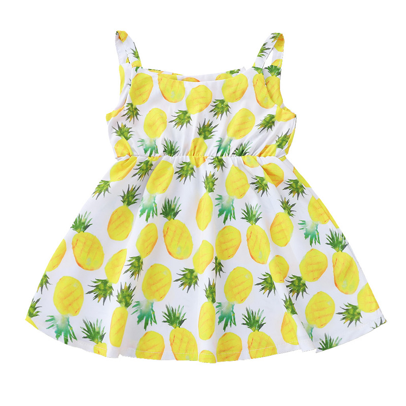 Girls Pineapple Print Suspender Belt Bowknot Dress Children Yellow Sling Skirts Kids Summer Clothes Onesie ZHT 350, As picture
Girls Pineapple Print Suspender Belt Bowknot Dress Children Yellow Sling Skirts Kids Summer Clothes Onesie ZHT 350, As picture