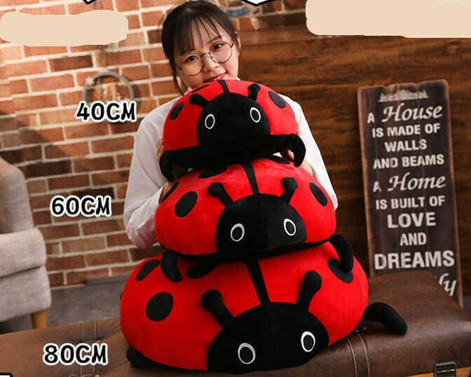 Beetle Psh Toy Ladybug Doll Creative Stuffed Animal pillow Cushion Gift8916720