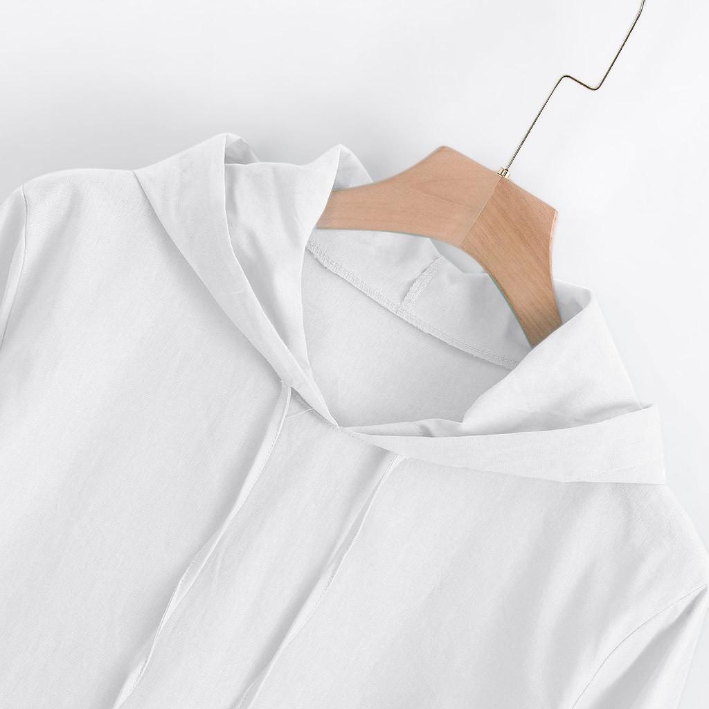 T Shirt Men Summer Streetwear Retro Cotton Linen Hooded Pocket Long Sleeve Men Tshirt Camisetas Hombre Plus Size M3XL258C6660815