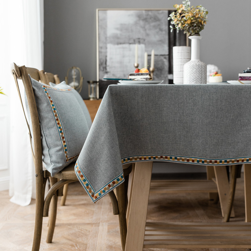 Nordic Waterproof Tablecloth Imitation Cotton Embroidered Tassel Table Cloth Geometric Line Striped Rectangular Table Cloth, Style c
Nordic Waterproof Tablecloth Imitation Cotton Embroidered Tassel Table Cloth Geometric Line Striped Rectangular Table Cloth, Style c