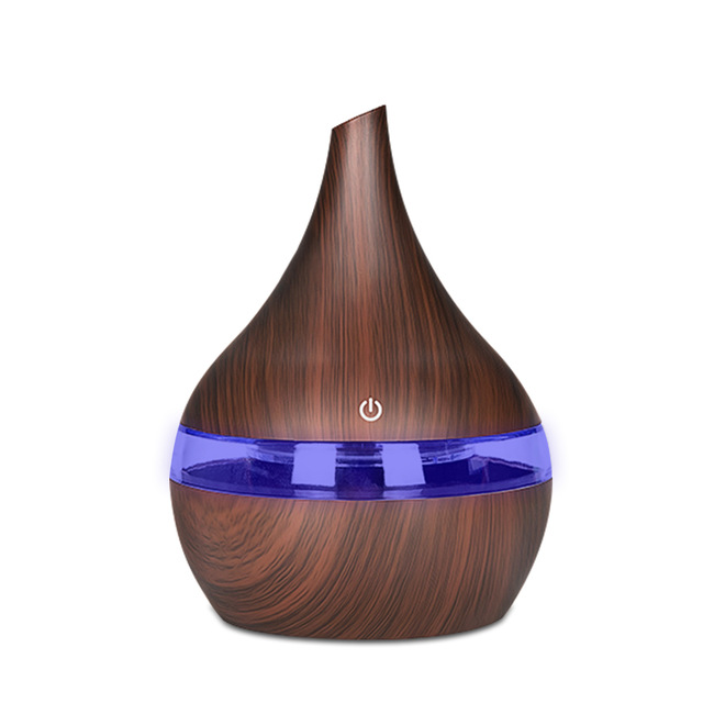 300ml USB Electric Aroma Air Diffuser Wood Ultrasonic Air Humidifier Cool Mist Maker For Home