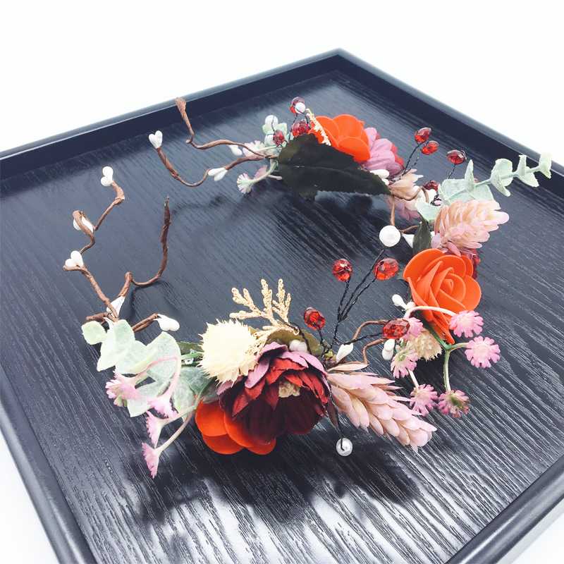 Festival Flower Crown Bride Wedding Party Hair Accessories Girl Flower Wreath Headband Floral Garlands Women Headdress Ornaments
Festival Flower Crown Bride Wedding Party Hair Accessories Girl Flower Wreath Headband Floral Garlands Women Headdress Ornaments