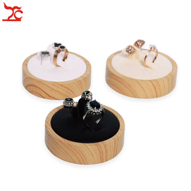 Fashion circular Cone Shape Bamboo Wood PU Leather Ring Display Holder Jewelry Display Rack Jewellery Earring Display Stand, Black
Fashion circular Cone Shape Bamboo Wood PU Leather Ring Display Holder Jewelry Display Rack Jewellery Earring Display Stand, Black