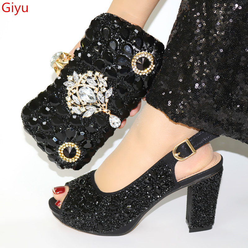 doershow nice looking Italian Shoes and Bag Set African Wedding Shoe and Bag set Italy Shoe Handbag Summer Women! SJL1-1, Black
doershow nice looking Italian Shoes and Bag Set African Wedding Shoe and Bag set Italy Shoe Handbag Summer Women! SJL1-1, Black