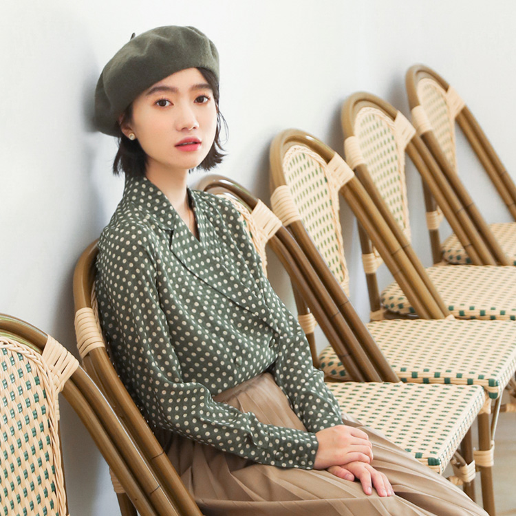 green point shirt female wind restoring ancient ways is big yards tops collar jacket sleeved blouse, Army green
green point shirt female wind restoring ancient ways is big yards tops collar jacket sleeved blouse, Army green