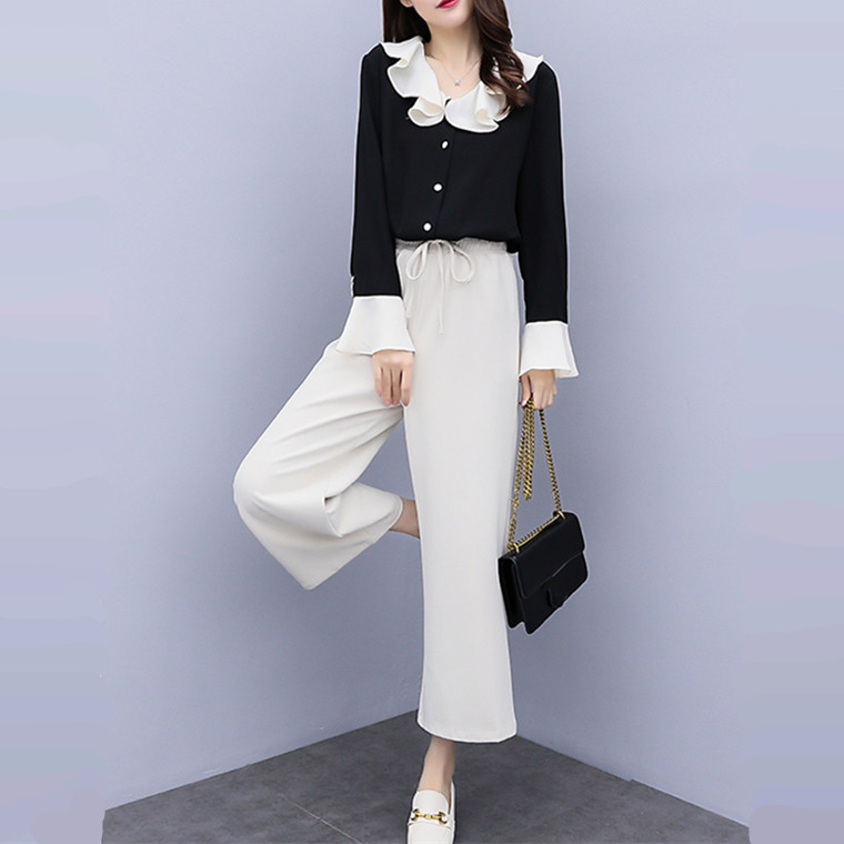 5XL Plus size 2018 Autumn Fashion Women Long Sleeves shirts + pants Casual 2 pcs sets Female suits A404
5XL Plus size 2018 Autumn Fashion Women Long Sleeves shirts + pants Casual 2 pcs sets Female suits A404
