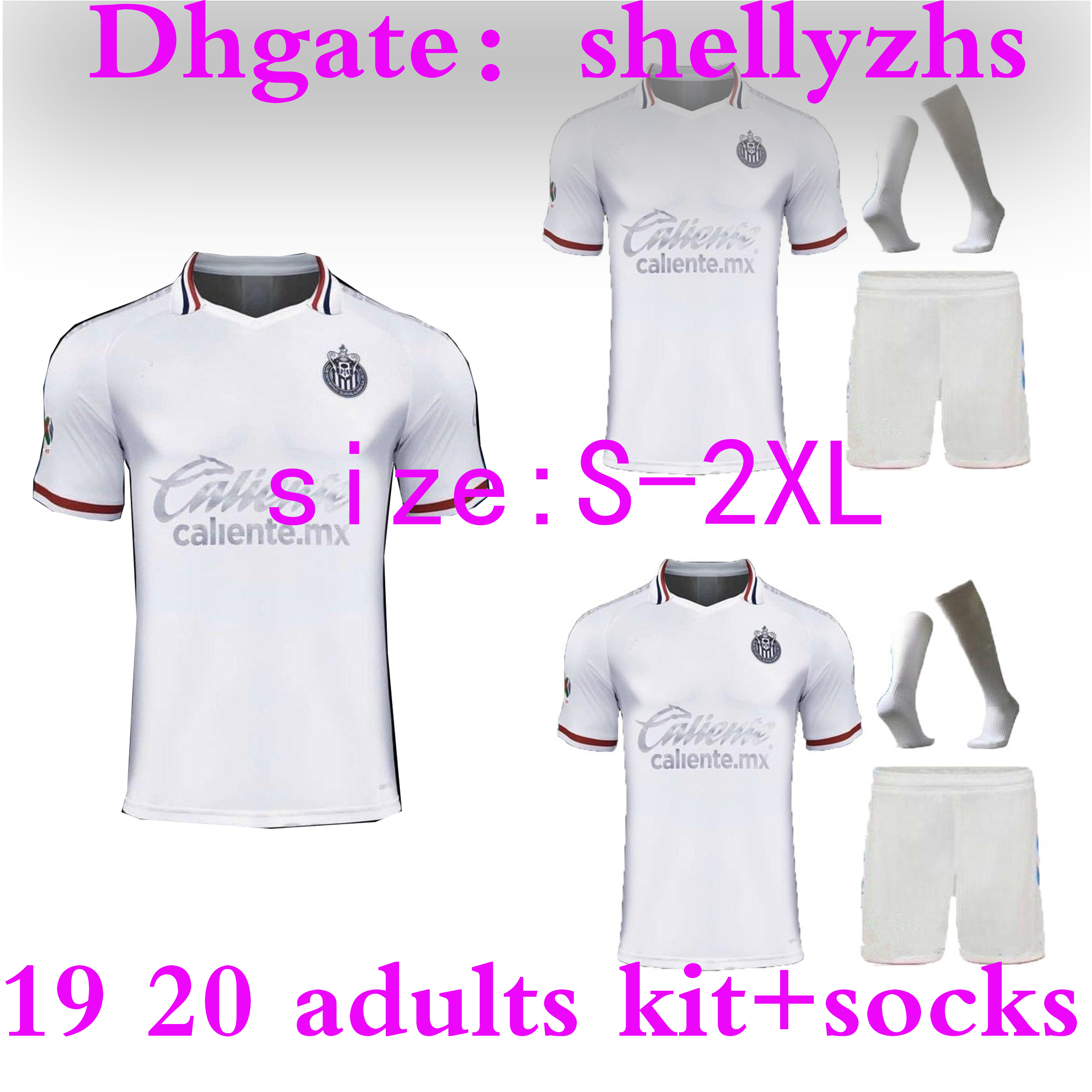 19 20 Chivas club adult kits third O.BRAVO soccer Shirt 2019 2020 Chivas white GUMEZ jerseys Mexico A.PULIDO Football Shirt Shorts socks, Black
19 20 Chivas club adult kits third O.BRAVO soccer Shirt 2019 2020 Chivas white GUMEZ jerseys Mexico A.PULIDO Football Shirt Shorts socks, Black