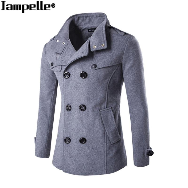2017 New Autumn Winter Men's Woolen Coat Double-breasted Zipper Design Business Man Woolen Cloth Warmth Overcoat Windbreaker, Black
2017 New Autumn Winter Men's Woolen Coat Double-breasted Zipper Design Business Man Woolen Cloth Warmth Overcoat Windbreaker, Black
