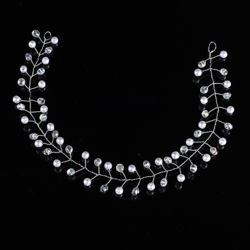 Pearl Bride Headwear Soft Chain Frontlet Hair Decorate Manual Pearl Rhinestone Silver Hair Hoop Hair Band Accessories
Pearl Bride Headwear Soft Chain Frontlet Hair Decorate Manual Pearl Rhinestone Silver Hair Hoop Hair Band Accessories
