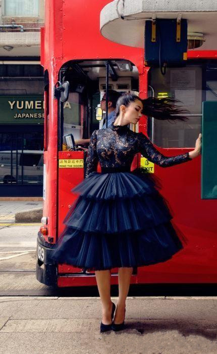 Short Black Gothic Arabic Homecoming Dresses Long Sleeves Lace A Line Knee Length Modest Tutu Skirt Cocktail Dress Cheap Evening Gowns