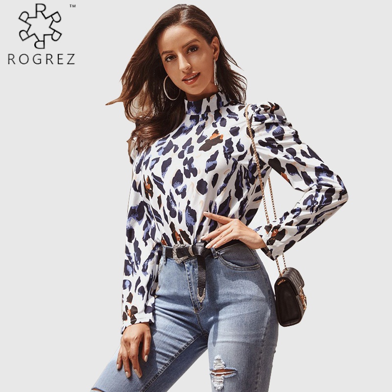 ROGREZ Autumn Winter Streetwear Leopard T Shirt Female Tshirt Women Pullovers Casual Lantern Long Sleeve Tops, White
ROGREZ Autumn Winter Streetwear Leopard T Shirt Female Tshirt Women Pullovers Casual Lantern Long Sleeve Tops, White