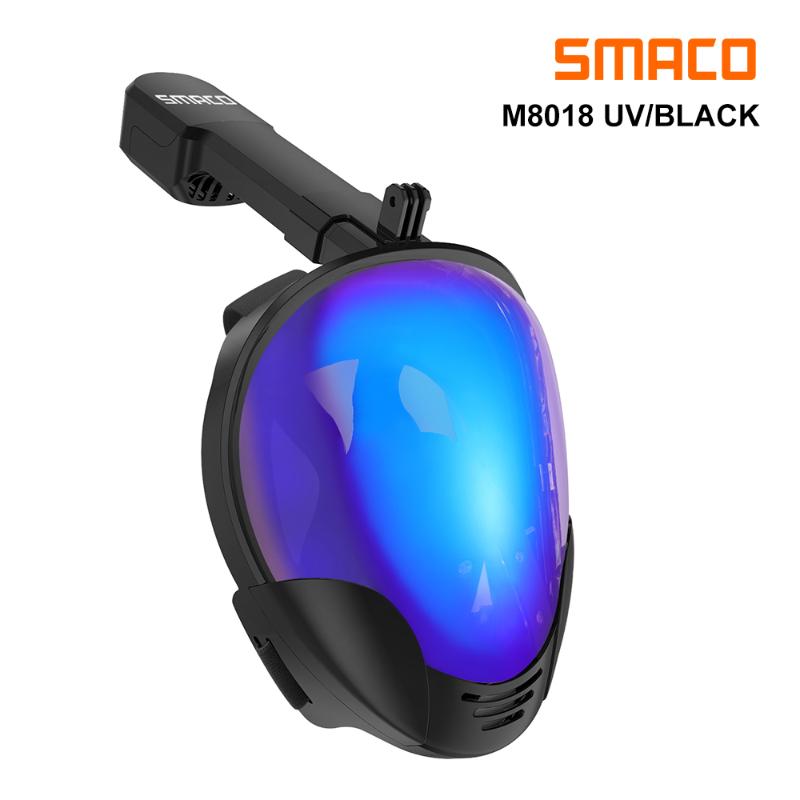 SMACO M8018 Full Face Snorkeling Mask with UV Protection Anti-Fog Detachable Camera Mount 180 degrees Panoramic View
SMACO M8018 Full Face Snorkeling Mask with UV Protection Anti-Fog Detachable Camera Mount 180 degrees Panoramic View